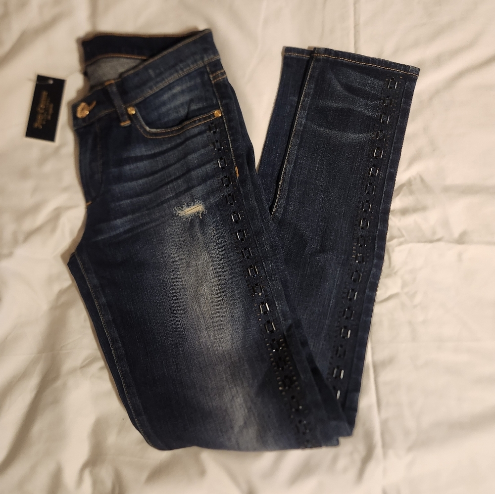 Juicy Couture embellished jeans